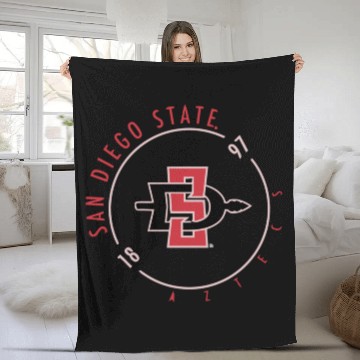 Discover San Diego State Aztecs Sdsu Women'S Ncaa Fleece Blankets Ry