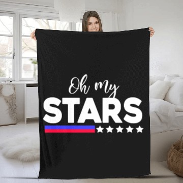 Discover Oh My Stars 4th of july Fleece Blankets