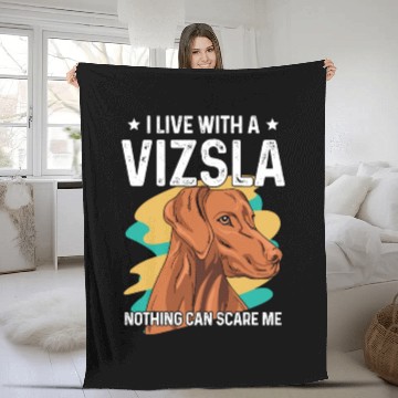 Discover Hungarian Vizsla Design for a Vizsla Owner Fleece Blankets