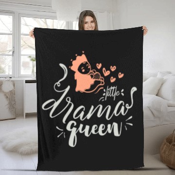 Discover Little Drama Queen Fleece Blankets