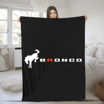 Discover Ford Bronco R Logo Gift Fleece Blankets