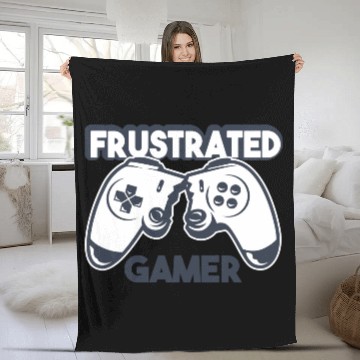 Discover Frustrated Gamer Fleece Blankets