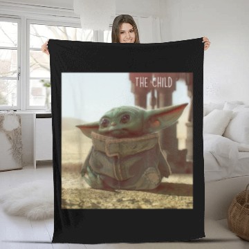 Discover Star Wars The Mandalorian The Child Cute Scene Fleece Blankets