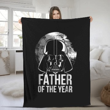 Discover Star Wars Vader Father Of The Year Dad Graphic Fleece Blankets