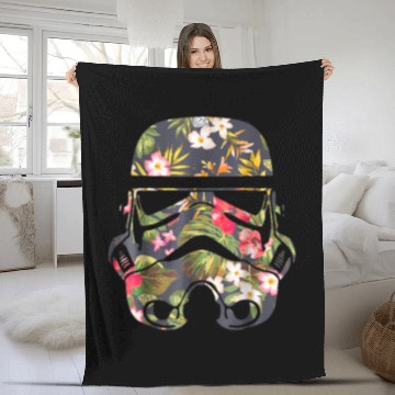 Discover Star Wars Tropical Stormtrooper Floral Fleece Blankets