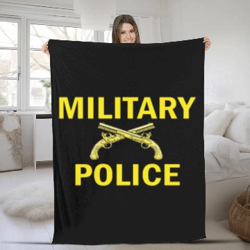 Discover military police Fleece Blankets