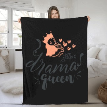Discover Little Drama Queen Fleece Blankets