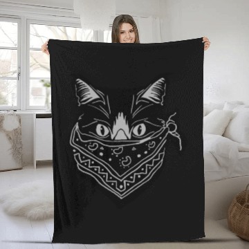 Discover mob cat Fleece Blankets
