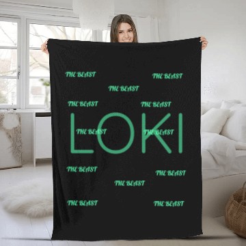 Discover loki the beast Fleece Blankets