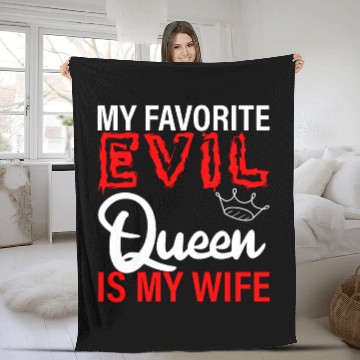 Discover My Favorite Evil Queen Is My Wife 2 Fleece Blankets
