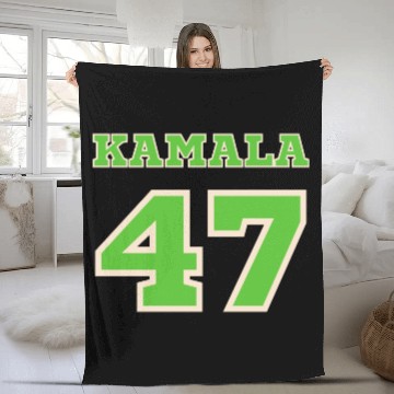 Discover Kamala Harris 47 President 2024 Election Vp Melani Fleece Blankets