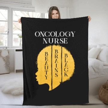 Discover Black History Month Oncology Nurse African Fleece Blankets
