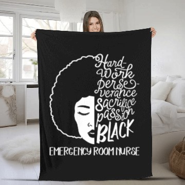Discover Black History Month Emergency Room Nurse Passion Fleece Blankets