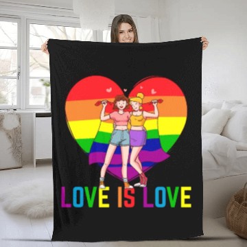 Discover Cute Lesbian Couple A Sweet Pride Month Gift Idea Fleece Blankets