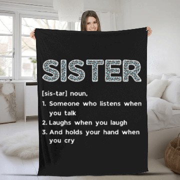 Discover Sister Definition Fleece Blankets