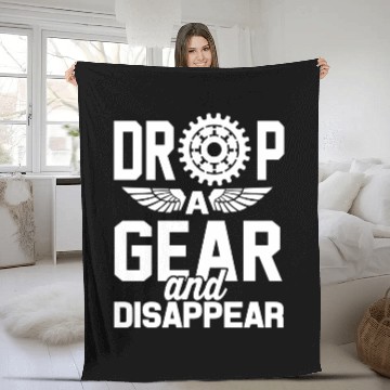 Discover Drop A Gear And Disappear Automotive Racing Fleece Blankets