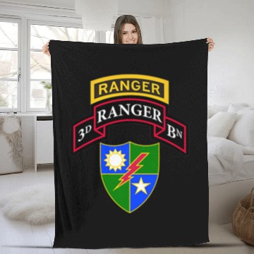 Discover Veteran Gift-Army Ranger Fleece Blankets 3rd Ranger Fleece Blankets Sc