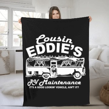 Discover Cousin Eddies Rv Maintenance Fleece Blankets