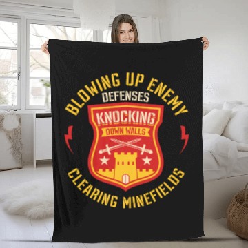 Discover A Cool Veteran Military And Combat Engineer Gifts Fleece Blankets