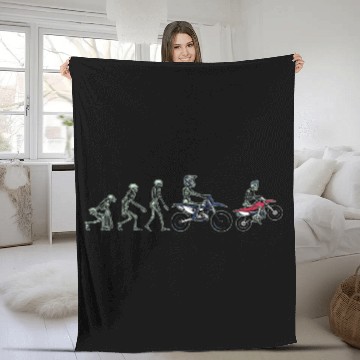 Discover Motocross Evolution Fleece Blankets