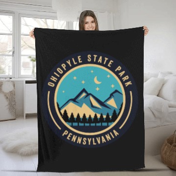 Discover Ohiopyle State Park Pennsylvania Fleece Blankets