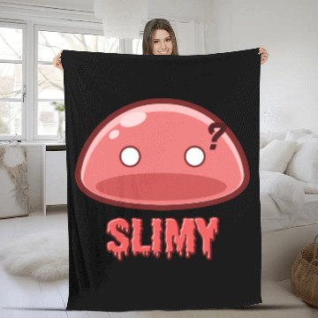 Discover Cute Red Dungeon Slime Monster Weird Anime Fleece Blankets