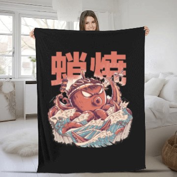 Discover TAKOYAKI ATTACK Fleece Blankets