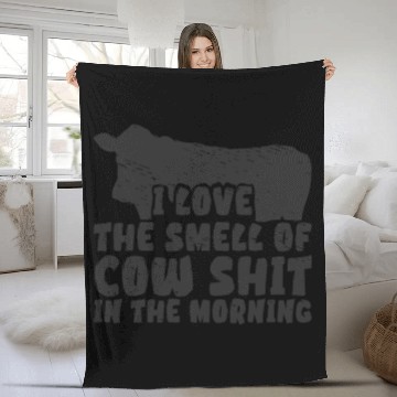 Discover Cow Cattle Heifer Farming Farmers Steers Cow Mom Fleece Blankets