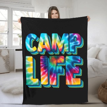 Discover camp life,SUMMER Camp, fall camp,boy scouts,trekki Fleece Blankets