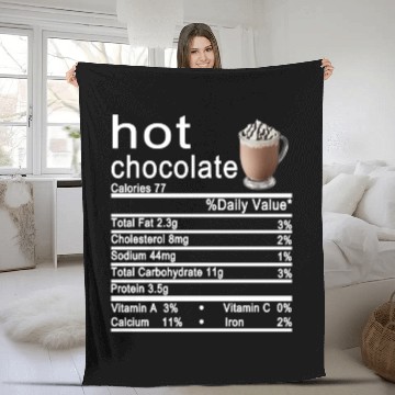 Discover hot chocolate Fleece Blankets