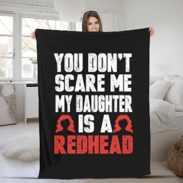 Discover My Daughter Is A Redhead Ginger Red Hair Fleece Blankets