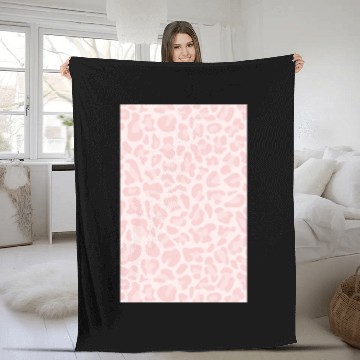 Discover light pink cheetah leopard print phone case Fleece Blankets