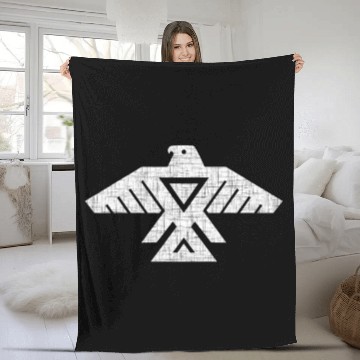 Discover Native American Owl Symbol Fleece Blankets