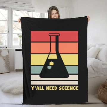 Discover Y All Need Science Puns Cool Gifts For Geek Genius Fleece Blankets