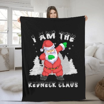 Discover redneck santa claus Fleece Blankets