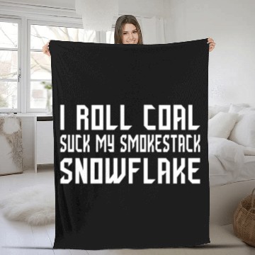 Discover ROLL COAL TRUCK DIESEL TRUCK GIFT IDEA Fleece Blankets