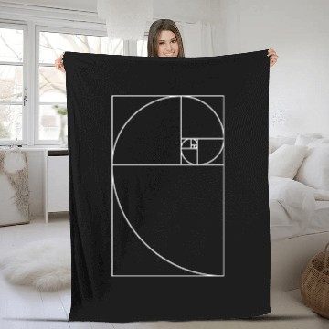 Discover Spiral gift Fibonacci sequence math teacher Fleece Blankets