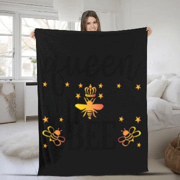 Discover Queen bee Fleece Blankets