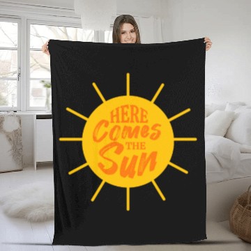 Discover Summer Here Comes The Sun Vacation Gift Idea Fleece Blankets