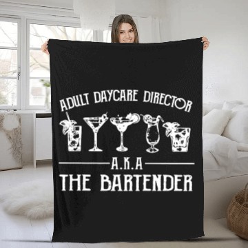 Discover Adult Daycare Director AKA The Bartender Fleece Blankets