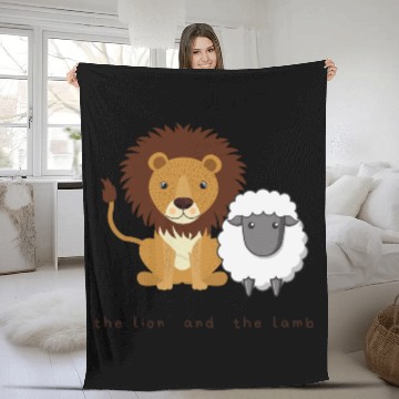 Discover The Lion and the Lamb Fleece Blankets