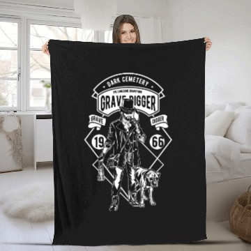 Discover Grave digger Fleece Blankets