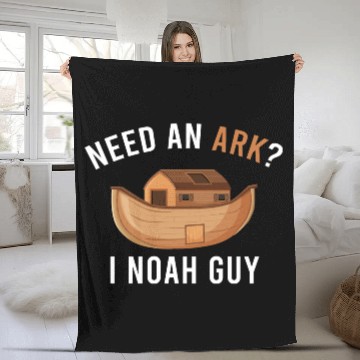 Discover Need An Ark? I Noah Guy Religious Church Pastors B Fleece Blankets