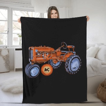 Discover Allis Chalmers Tractor USA Fleece Blankets