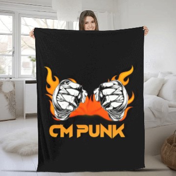 Discover Cm Punk Fleece Blankets