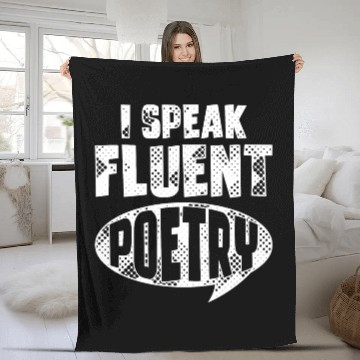 Discover Poem Writer Literature poetry lover Fleece Blankets