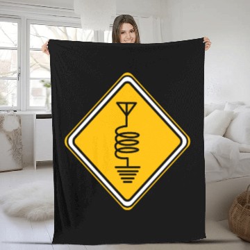 Discover Ham Radio Symbol Amateur Radio Fleece Blankets