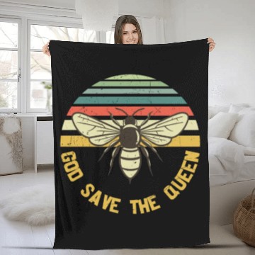 Discover GOD SAVE THE QUEEN Fleece Blankets