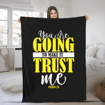 Discover You Are Going To Make It Psalm 23 Jesus Christian Fleece Blankets