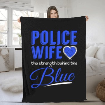 Discover Police Wife The Strength Behind The Blue Fleece Blankets